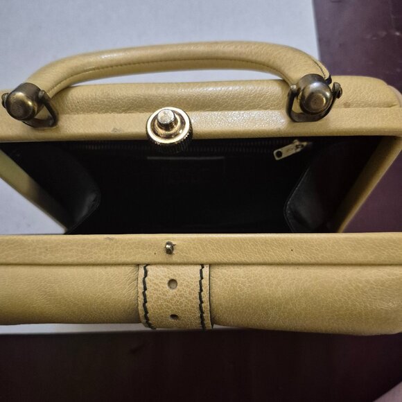 Ronay Clutch Vintage 1950's Genuine Leather Retro Rare Old Money Mob Wife - Picture 12 of 13